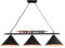 Leomix 47 Billardtischleuchte, Hängende Billardtischlampe, Billardtischbeleuchtung Mit 3 Matten Metallschirmen, Für Billardzimmer, Snookertisch, Esszimmer, Kücheninsel
