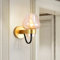 ZVALIEVYE Postmodern Living Room Wall Lamp Minimalist Warm Bedroom Bedside Wall Light E27 Creative Study Wall Lantern for Restaurant Ccorridor Aisle Bar Villa Hotel Indoor Lighting Perfect De/Cognac