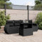 Amorsee Balkon Sofa Gartensofa Verstellbare Tischplatte Gartenbank Rattan Sofa 4 Sitzer Sitzlounge Balkon Lounge Klein Lounge Sofa Outdoor Couch Balkonsofa Balkonmöbel Rattansofa Gartenlounge