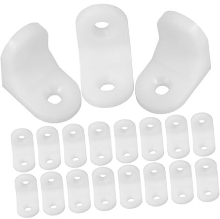CANIGHT 100 Stücke Kunststoff L Klammern Für Holz Möbel Küche Regale Schrank Hardware Rechten Einfache Installation