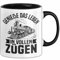 Zugfahrer Tasse Geschenk Bahnfahrer Genieße Das Leben In Vollen Zügen (Schwarz)