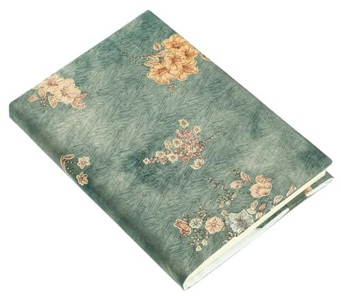 VILLCASE 1pc Book Cover Clear Adjustable Book Sleeve Bookmark Notebook Plain Book Sleeve Protector Fake Book Note Book Protective Book Sleeve Waterproof Book Sleeve Reusable Film Pen Cotton