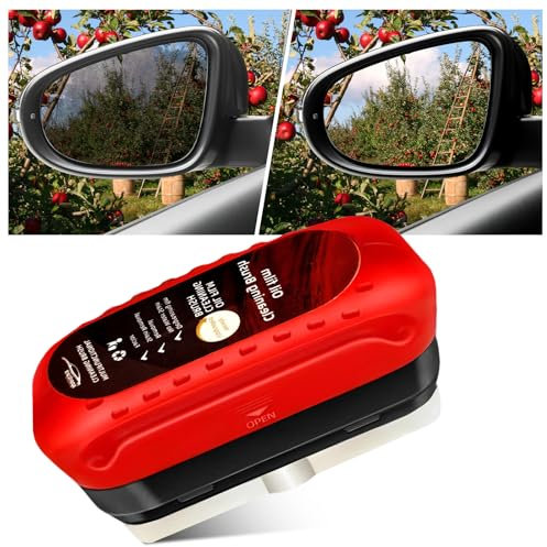 Cepillo de limpieza de película de aceite automotriz, tablero de limpieza de vidrio, limpiador de película de aceite de 120 ml para eliminar la suciedad, mejora la claridad y la visibilidad, mejora el