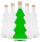 SUPERBUTELKI.PL Glasflaschen Weihnachtsbaum 500 ml - Flaschen Weihnachten - Leere Flaschen mit Tinkturen, Likör 5 Stücke - Glass bottle Mit Korken - Glasflasche zum Befüllen