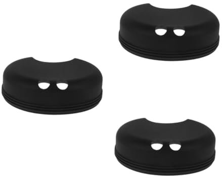 BESPORTBLE 3pcs Anti-Splash Lid Splash Guard for Water Bottle Water Bottles Splash Guard Water Goblets Water Cup Anti-Spill Bottle Lid Water Bottle Splash Guard Splash Guard Lid Plastic Black