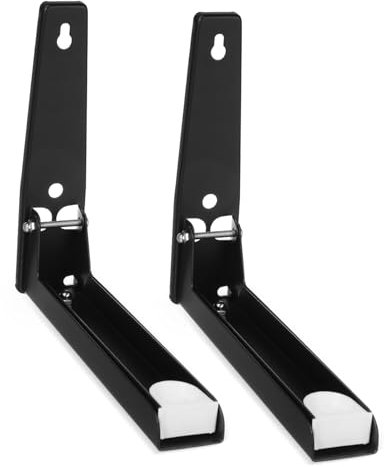 Luxshiny Edelstahl Mikrowellen Wandhalterung Verstellbarer Mikrowellenregal Mit Robuster Konstruktion Stabiler Küchenapparat Halter Für Verschiedene Mikrowellen