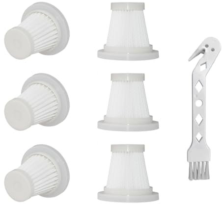 SIGANDG HEPA Filter (Waschbare),Ersatzfilter für kabellosen MiNi-Handstaubsauger,für Antifnuo Handstaubsauger/Molfanco Handstaubsauger (6 Stück)