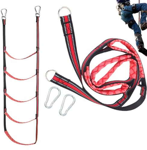 5 Stufen Bootsleiter Marine, Strickleiter Boots, Kletterhilfe Für Jagd Boots Strickleiter Bootsleiter Klappbar Strickleiter Für Boot Abnehmbar Für Schlauchboot Kajak,Vielseitiges Outdoor Zubehör