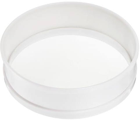 QUARKZMAN Setaccio per Farina 8 Pollici 50 Mesh Setaccio Rotondo Bianco | Mini Setaccio A Maglie Fini, Per Cottura Torte Pane, Acciaio Inossidabile