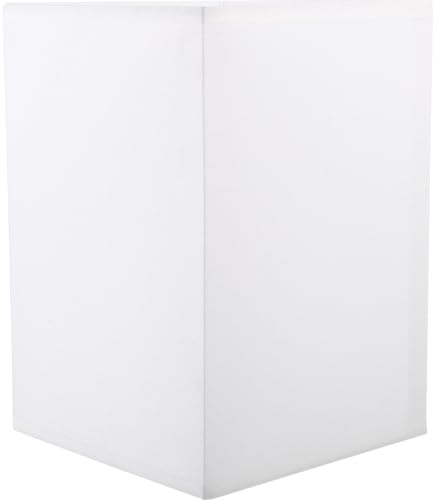 Pantalla Lámpara Cuadrada de Hierro para Bombilla E27 Decorativa | Suaviza la Luz, Estilo Vintage Elegante, Uso en Salón y Comedor, Orificio 42mm Anillo Fijador