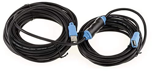 KALEA-INFORMATIQUE USB 2.0 Aktiv-Verlängerungskabel mit HOCHWERTIGER Verstärkung, Länge 15M. USB 2.0 Verlängerungskabel mit Repeater-Modul.