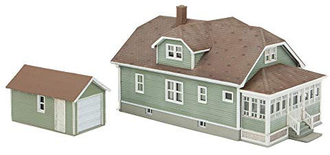 Walthers Scala H0 Kit di Costruzione Casa Unifamiliare con Garage
