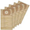 Invest - Lot de 10 sacs filtrants de rechange, compatibles avec les aspirateurs Karcher : 6.904-216, BV 111, T 171 - Marron