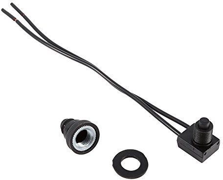 5 piezas Interruptor de botón encendido-apagado Impermeable, Interruptor de botón de un solo de 12V para motocicleta/automóvil