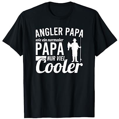 Fisch Angler Papa Vatertag Geschenk Vater & Sohn Angeln T-Shirt