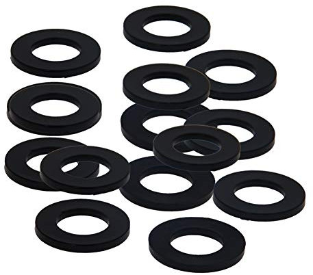 Othmro Sourcingmap Lot de 300 rondelles rondes en nylon M16 x 30 x 3 mm Noir