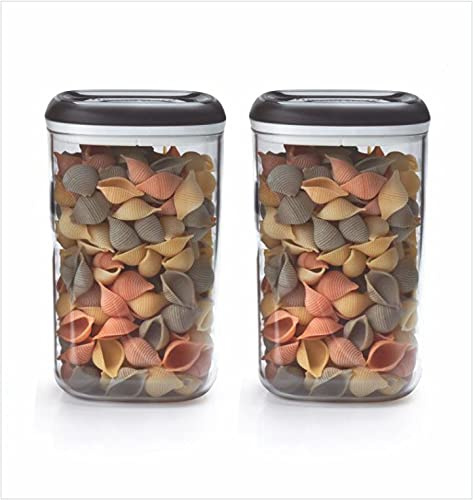 Tupperware Lot de 2 boîtes de rangement transparentes pour collations sèches 1,3 l (plastique)