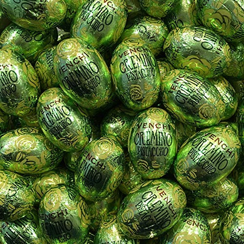 Ovetti Pistacchio Cremino Venchi g 500 - Ovetti Venchi di Cioccolato Triplo Strato - Ricetta Tradizionale Venchi, Cioccolato Morbido con Pasta di Pistacchio 25% - Senza Glutine