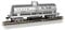 Bachmann - Spur HO - Reinigungswagen Kesselwagen Denver & Rio Grande Western, Metall, Silber, Modellbahnwagen, Zugwagen, Modellbahn-Wagen
