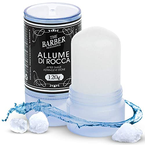 Alaunstein Großer 120g - Alaun bei der Rasur als Aftershave Blutstiller Alaunstift, Beruhigt die Haut nach der Rasur - wirkt antiseptisch, Barber Blutstopper, Deo und Alaun After Shave