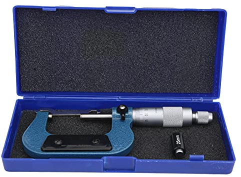 25-50 Mm Spiralmikrometer, Außenmesssättel, Messgerät aus Kohlenstoffstahl, Verriegelungsvorrichtung für Mechanische Struktur, Zur Messung Mikrometer