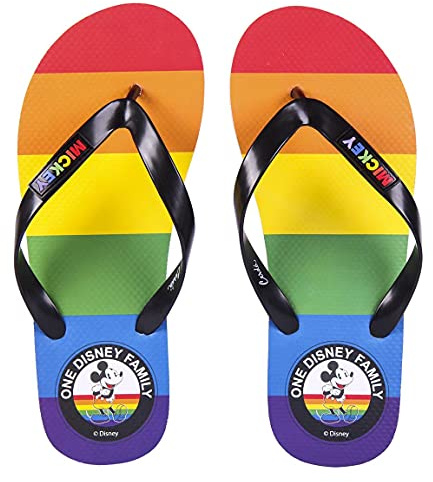 CERDÁ LIFE'S LITTLE MOMENTS Unisex Flip Flops Herren Sandalen Pride-Offizielle Disney Lizenz