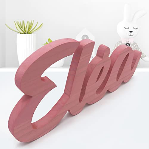Nombres Personalizados en Madera - Decoración Única y Artesanal para Hogar, Regalos y Eventos (Nombres de 9 letras)