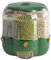 Rice Bucket - 6-Grid Rotating Cereals Dispenser, 6.5L Storage Container for Grains and Food, Round Box for Home Kitchen