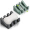 Silicone Soap Dish with Drain Shower Bathroom Soap Sponge Holder Self Draining Waterfall Drying Tray Kitchen Sink Caddy, Easy Cleaning Soap Saver Mat (Grey & Light Green)