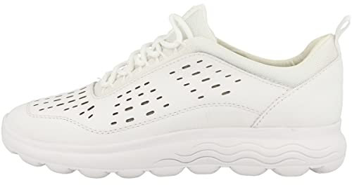 Geox Zapatillas para niña D Spherica, Blanco, 40 EU