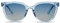 SOJOS Runde Polarisierte Sonnenbrille Damen Herren Klassische Retro Stil UV400 SJ2175 mit Blau Rahmen/Braun Linse