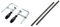 Makita 194385-5 Clamp Set for SP6000 Plunge Saw (Pair), Silver & 198885-7 Guide Rail Connector (PR)