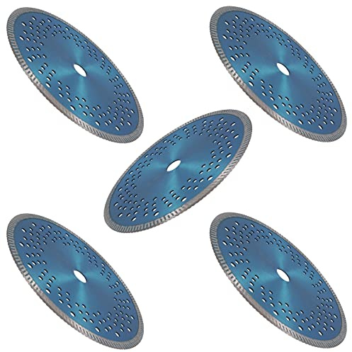 9in / 230mm Dry and Wet Turbo Cutting Disc Porcelain Ceramic Granite Marble 5pk