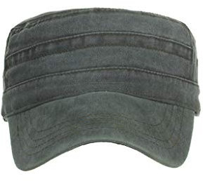hahuha Lows Hat Design Top Cadet Vintage Washed Cotton Caps Caps Flat Cap Baseball Caps Hut Organizer für Baseballmützen Tür, grün, One size