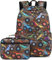 LEDAOU Kinder Schulrucksack mit Lunchbox für Jungen Kindergarten BookBag Schultasche Vorschule Kindergarten Kleinkind Rucksack, Geländewagen braun