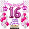 Deko 16. Geburtstag Mädchen luftballons 16 Geburtstag Deko Geschenk für 16. Geburtstag Mädchen rosa 16. Geburtstag Tortendeko 16 Mädchen Geburtstagsdeko 16 jahre Mädchen Geburtstag dekoration rosa
