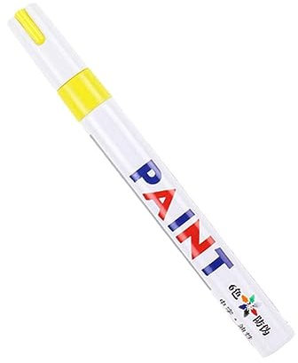 rujjftsy Marqueur permanent imperméable à l'eau pour pneu de voiture, peinture huileuse, marqueur à encre étanche pour pneu de voiture, moto, caoutchouc