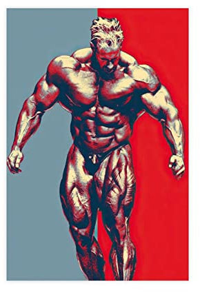 RIKCAT Jay Cutler Motivierendes Bodybuilding-Leinwand-Poster, Wandkunst, Dekor, Bild, Gemälde für Wohnzimmer, Schlafzimmer, Dekoration, ungerahmt, 30 x 45 cm