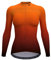 Wulibke Women's Cycling Jersey Top, Cycling Women's Shirt, Breathable and Quick Drying Cycling Jersey with 3 Pockets Gradient Red M
