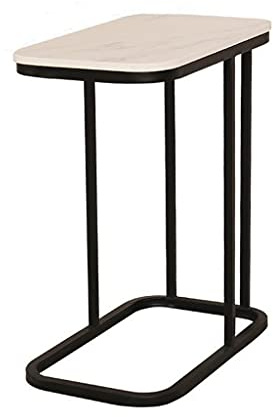 Comptoirs en ardoise en marbre Canapé de salon Petit salon familial TV Petite table basse d'angle (couleur : or + marbre noir) (marbre noir + blanc)