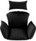 Homelux Hängesessel Kissen, Polster, Swing Chair Kissen, Ersatzkissen, Auflage für Polyrattan/Rattan Hängeschaukel, Hängekorb, Schaukel Korb, Schwarz