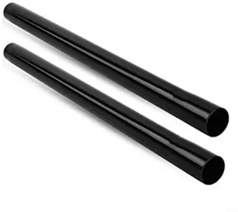 QOXEZY 2 tubos de extensión de plástico negro para aspiradora, manguera de vacío de 35 mm de diámetro interior, tubo de varilla de plástico para A2004, MV3, WD3