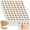 YOUNTHYE 72Pcs Mini Glass Bottles, 30ml Small Glass Jars with Cork Stoppers, Glass Wishing Bottles with Label Tags and String, Empty Wedding Favours Bottles for Arts & Crafts, Decoration