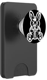 Rebel Bunny Sip: Coffee First, Mischief Later PopSockets PopWallet für MagSafe