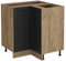 Vicco Eckunterschrank R-Line, Anthrazit Landhaus, 75.6 cm ohne Arbeitsplatte