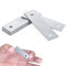 ZAVIA Flat Metal Brackets for Wood | 10 Pcs Galvanised Steel Straight Mending Plates (2 inches) | Metal Joining Plate for Repairing Shelves, Tables, Cabinets, Chairs, | Straight Wood Furniture Bracket