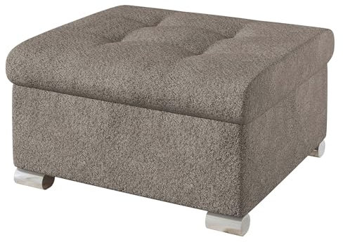 Mirjan24 Polsterhocker Niko klein Sitzbank Sitzhocker Fußbank Pouf Hocker Farbauswahl (Coral 50)