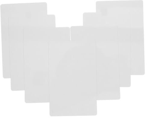 Operitacx 50stücke Blanko Metall Visitenkarten Für Sublimation Dicke Aluminium Rohlinge Diy Gravurkarten Für Geschäftsnamen Und Praktische Verwendung Und Einfache Lagerung