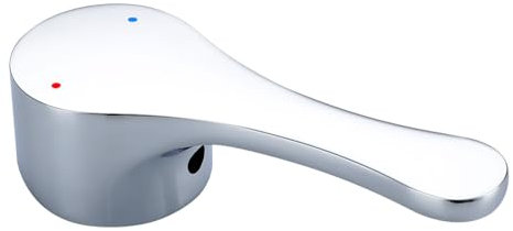 RXXR Tap Handle Lever Compatible with 35mm Tap Cartridge (Cartridge Stem 9 * 9mm), Faucet Replacement Handles for Hot and Cold Mixer Taps, Polished Chrome Finish (Silver-4)