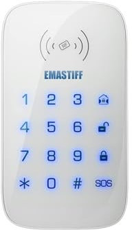 Kit Alarma Casa, Bricolaje Puerta completa Pir Accesorios de humo for el nuestro Nuevo W2B WiFi Seguridad de casa Gsm Sistema de alarma video inalámbrico IP Monitor de cámara(Touch Keypad)